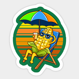 Corn under the sun Sticker